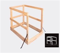 OMAN Půdní schody - Vstupní zábradlí DSS B FSC 140*85cm